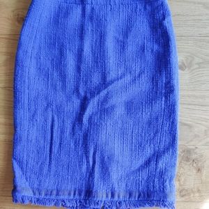 JCrew tweed skirt with fringe